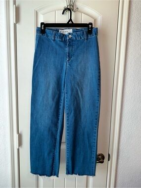 Frank & Eileen Kinsale performance crop raw hem blue jean pants size 4